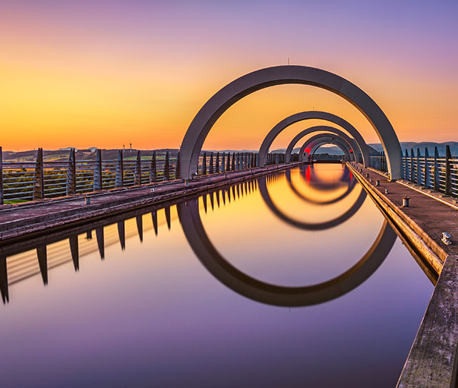 Edinburgh, Falkirk Wheel & The Kelpies